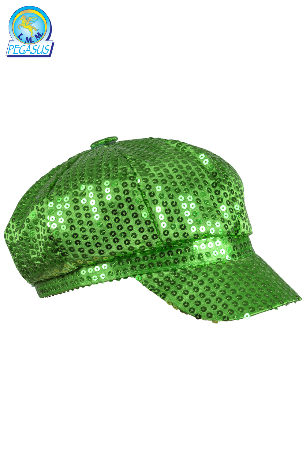 BERRETTO DISCO PAILLETTES VERDE